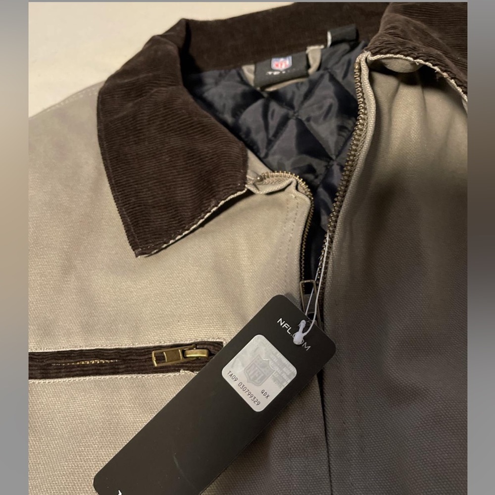 Green Bay Packers Corduroy Collar Work Jacket - Picture 2 of 4